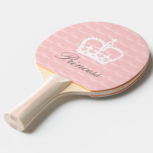 Raquette De Ping Pong Princesse rose-n-blanche (Devant Angle)