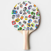 Raquette De Ping Pong Produire des stickers Code barre (Devant)