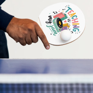 Raquette De Ping Pong Prof Enseignement Rétro Est Mon Jam Disque Vinyle