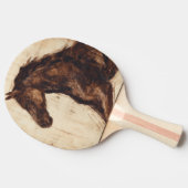 Raquette De Ping Pong Profil du cheval sauvage Brown (Côté)