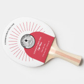 Raquette De Ping Pong Promotion marquée du logo de l'entreprise (Côté)