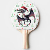 Raquette De Ping Pong Pterodactyle de Noël (Devant)