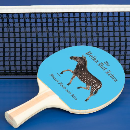 Raquette De Ping Pong Pub anglais Polka Dot Zebra (Insitu)