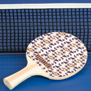 Raquette De Ping Pong Purple and gold Aesthetic abstract