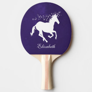 Raquette De Ping Pong Purple Unicorne Personnalisé Ping Paddle
