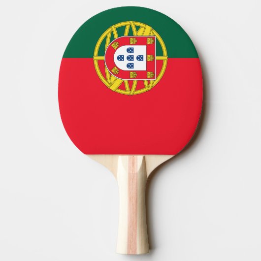 Raquette De Ping Pong Qualité du drapeau portugais (Dos)