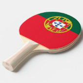 Raquette De Ping Pong Qualité du drapeau portugais (Devant Angle)