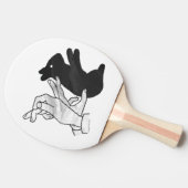Raquette De Ping Pong Rabbit Silhouette main (Côté)