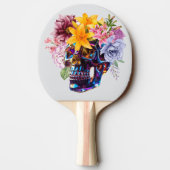 Raquette De Ping Pong "Radiance crânienne florale" (Dos)