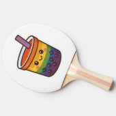 Raquette De Ping Pong Rainbow Bubble Tea LGBTQ+ Pride (Côté)