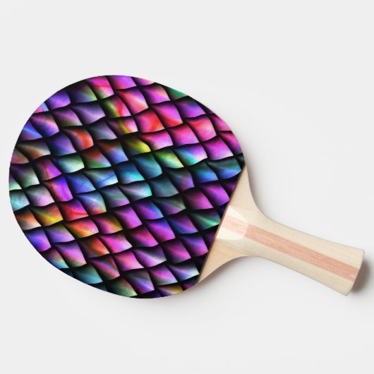 Raquette De Ping Pong Rainbow Dragon Scales Ping Pong Paddle (Côté)
