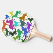 Raquette De Ping Pong Rainbow Horses - "Dotty about Horses !" (Côté)