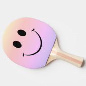Raquette De Ping Pong Rainbow Ombre Happy Face Ping Paddle (Côté)