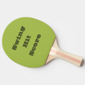 Raquette De Ping Pong Raisin blanc vert printemps saison couleur solide (Côté)