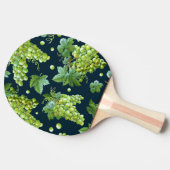 Raquette De Ping Pong Raisin vert : Aquarelle Motif foncé (Côté)