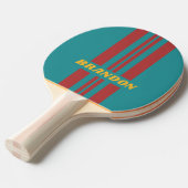 Raquette De Ping Pong Rallye de rubis avec nom (Devant Angle)