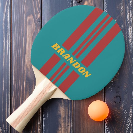 Raquette De Ping Pong Rallye de rubis avec nom