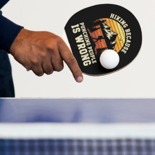 Raquette De Ping Pong Randonneur drôle extérieur Randonnée