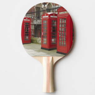 Raquette De Ping Pong Rangée de cabines téléphoniques à l'arrière du Roy