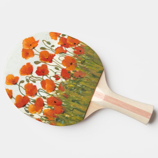 Raquette De Ping Pong Rangées de pavots I (Côté)