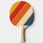Raquette De Ping Pong Rayé gras Moutarde Rétro (Dos)