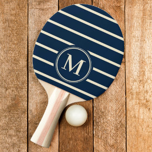 Raquette De Ping Pong Rayo Monogramme Couleur Bleu Profond de la Mer