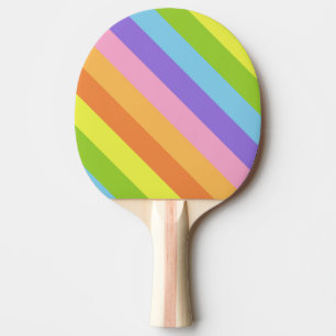 Raquette De Ping Pong Rayure de bonbon rétro
