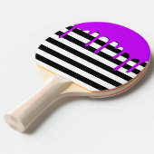 Raquette De Ping Pong Rayure hantée goutte violette (Devant Angle)