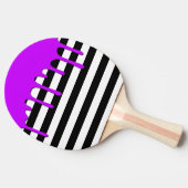 Raquette De Ping Pong Rayure hantée goutte violette (Côté)