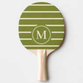 Raquette De Ping Pong Rayure Monogram Vert Saule (Devant)