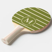 Raquette De Ping Pong Rayure Monogram Vert Saule (Devant Angle)