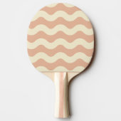 Raquette De Ping Pong Rayure ondulée couleur pêche douce (Dos)