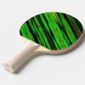 Raquette De Ping Pong Rayure verte de sucrerie (Devant Angle)