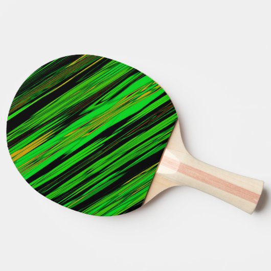 Raquette De Ping Pong Rayure verte de sucrerie (Côté)