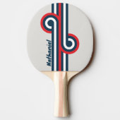 Raquette De Ping Pong Rayure Warbird Loop avec nom (Dos)