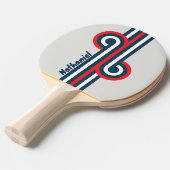 Raquette De Ping Pong Rayure Warbird Loop avec nom (Devant Angle)