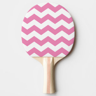 Raquette De Ping Pong Rayure Zigzag Couleur Rose Classique