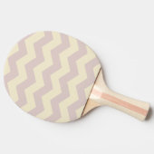 Raquette De Ping Pong Rayure Zigzag Lavande Baiser Couleur (Côté)