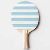 Raquette De Ping Pong Rayures Bleu Clair et Blanc (Dos)