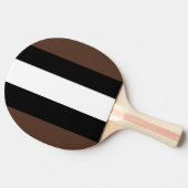 Raquette De Ping Pong rayures Brown, noir et blanc (Côté)