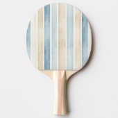 Raquette De Ping Pong Rayures Crème Bleu de Plage (Devant)