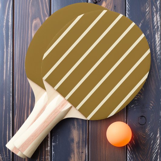 Raquette De Ping Pong Rayures et uni de vent chaud du désert