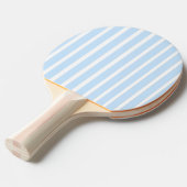 Raquette De Ping Pong Rayures fines bleu clair (Devant Angle)