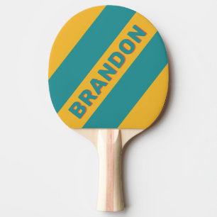 Raquette De Ping Pong Rayures grasses Lever de soleil Coquillage avec no