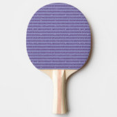 Raquette De Ping Pong Rayures horizontales de style paillettes d'améthys (Devant)
