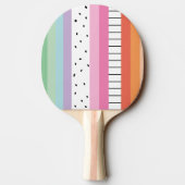 Raquette De Ping Pong Rayures Pop Whimsical (Dos)