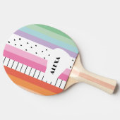 Raquette De Ping Pong Rayures Pop Whimsical (Côté)