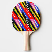 Raquette De Ping Pong Rayures Rétro Électriques (Dos)