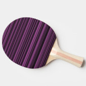 Raquette de Ping Pong rayures violettes noires abs (Côté)