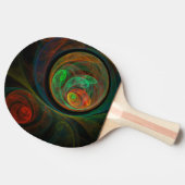 Raquette De Ping Pong Reborn Green Art Abstrait (Côté)